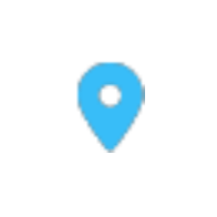 Blue location pin icon