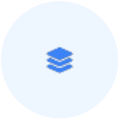 Stacked blue layers icon