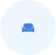 Furniture symbol on white background