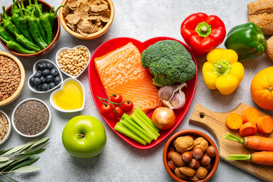 Nutritious ingredients for a balanced meal